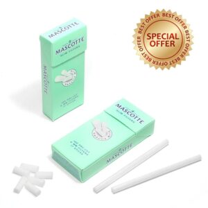 Mascotte 6mm Slim Premium Filter Tips bag of 120 filters for hand-rolling.