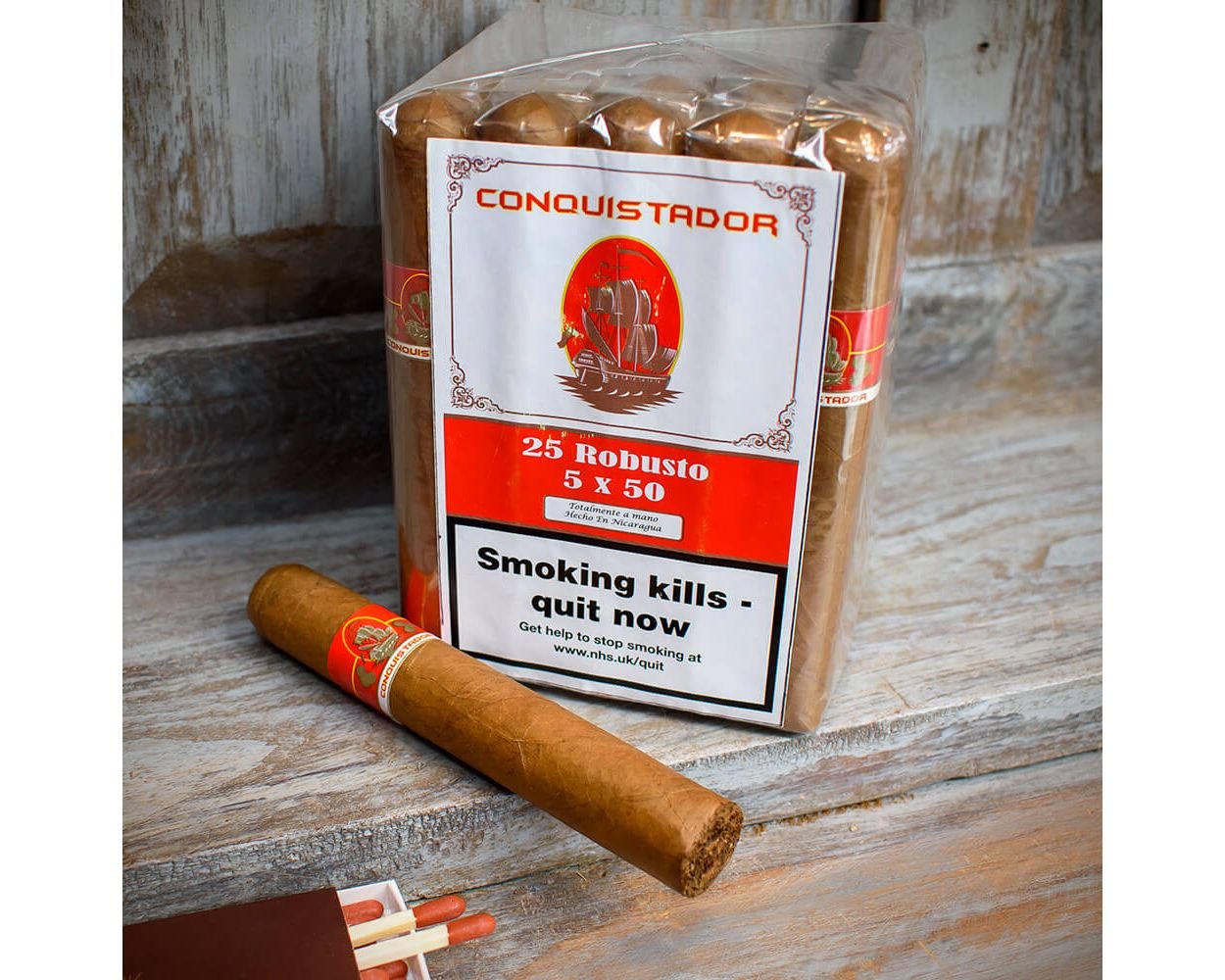 Conquistador Robusto cigars premium box Italy delivery