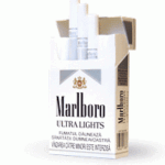 Marlboro Silver Cigarettes pack smooth premium display