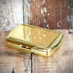 Buy Tobacco Tin with Paper Holder-Gilt Finish