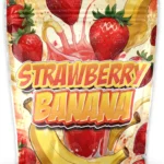Strawberry Banana CBD premium product packaging