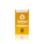 Jet Fuel Cartridge Australia premium vaping cartridge. Premium Jet Fuel vape cartridge with golden oil on a professional display